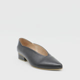 Louvre slip-on loafers in black leather womens shoes