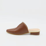 Pijao mules sandals in tan leather womens shoes