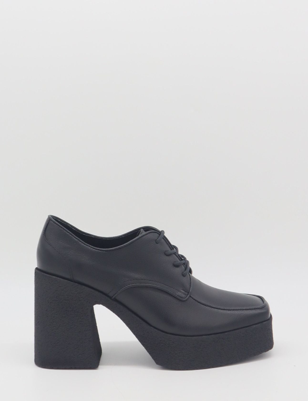 Stivali Pregiata platform lace-ups in Black leather women's shoes - 9 / Black Stivali Pregiata platform lace-ups in Black leather women's shoes - 9 / Black