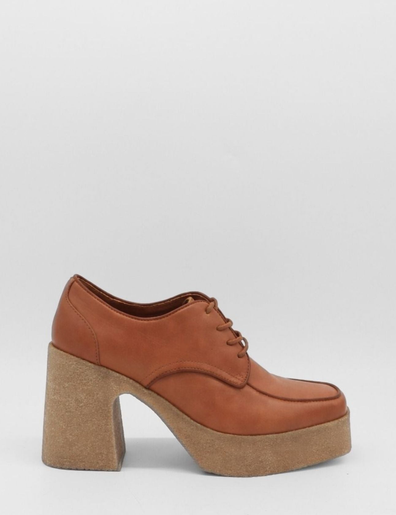 Stivali Pregiata platform lace-ups in Cognac leather 10 / Cognac