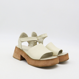 Tribe clog platform strap sandals off white leather womens shoes