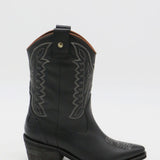 Unstoppable western cowboy boot black leather womens shoes