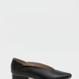 Louvre slip-on loafers in black leather womens shoes