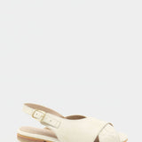 Roots sandals in off white/gold leather womens shoes