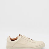 Martini sneakers in off white leather mens shoes