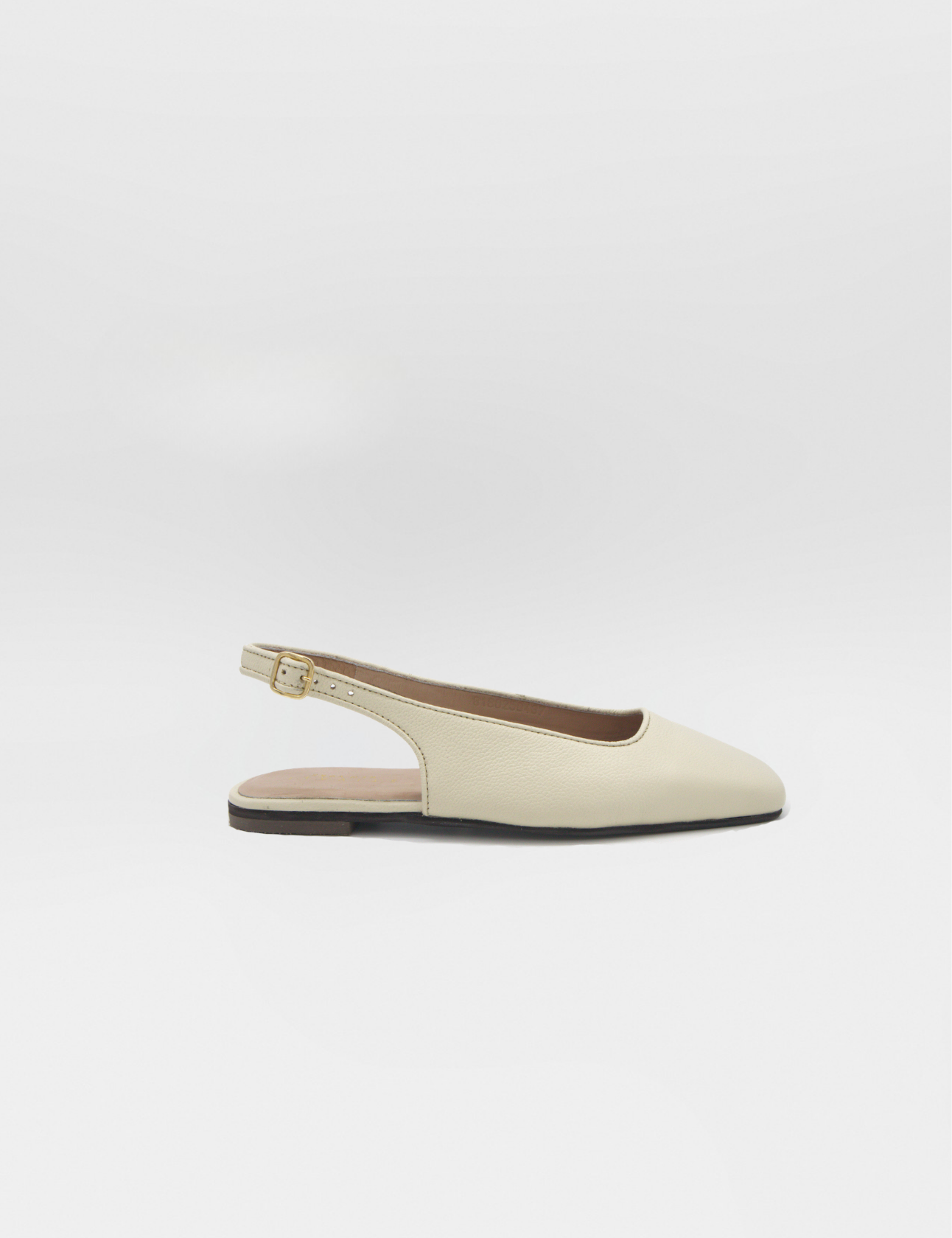 Stivali Incanto sling back flats in ivory leather womens shoes