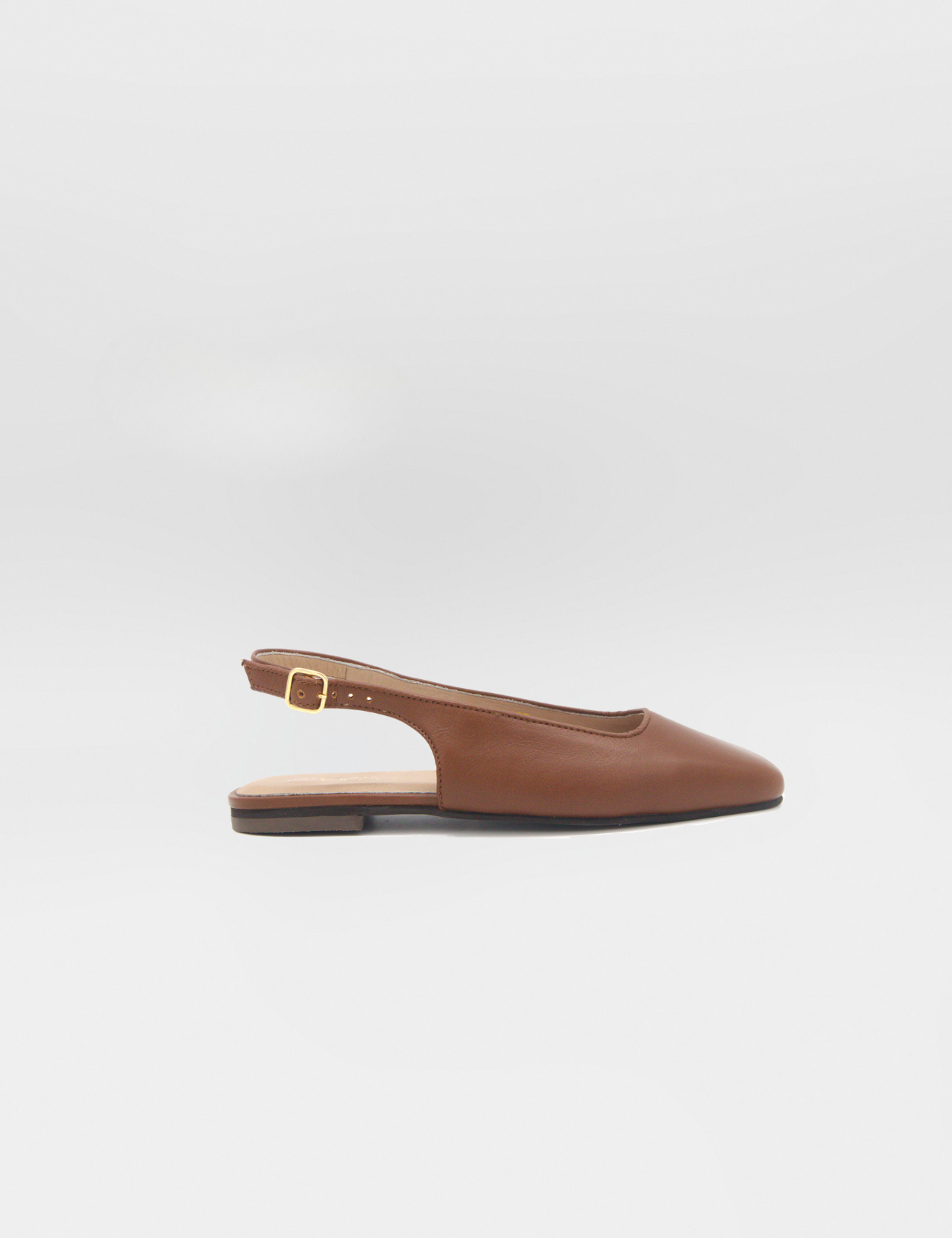 Stivali Incanto sling back flats in brown leather womens shoes