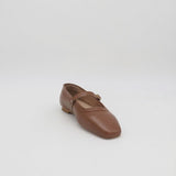 Stivali Eterna mary jane ballet flat in brown leather