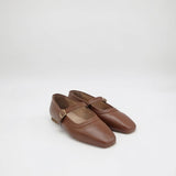 Stivali Eterna mary jane ballet flat in brown leather