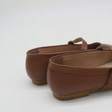 Stivali Eterna mary jane ballet flat in brown leather