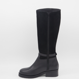 Amarise western boot black suede leather