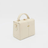 Purpose small cross body clutch in off white leather women's bag