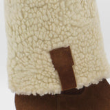 Aspen tall 2-in-1 convertible boots in brown upper suede and shearling lining womens shoes