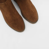 Aspen tall 2-in-1 convertible boots in brown upper suede and shearling lining womens shoes