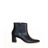 Aurlene ankle booties in black leather womens shoes