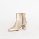 Aurlene ankle booties in gold leather womens shoes