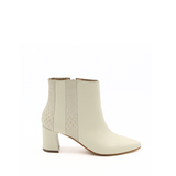 Aurlene ankle booties off white leather womens shoes