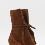 Awakening ankle boots in brown suede leather womens shoes