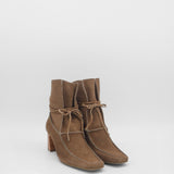 Awakening ankle boots in mocha suede leather womens shoes