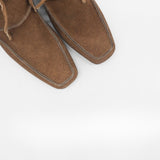 Awakening ankle boots in mocha suede leather womens shoes