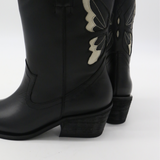 Woodstock cowboy boots in black leather