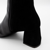 Bari knee-high boots in black leather womens shoes