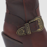 Rodeo western boots in brown mahogany leather womens shoes