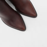 Rodeo western boots in brown mahogany leather womens shoes