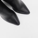 Rodeo western boots in black leather womens shoes