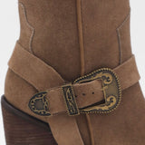 Rodeo western boots in mocha suede womens shoes