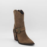 Rodeo western boots in mocha suede womens shoes