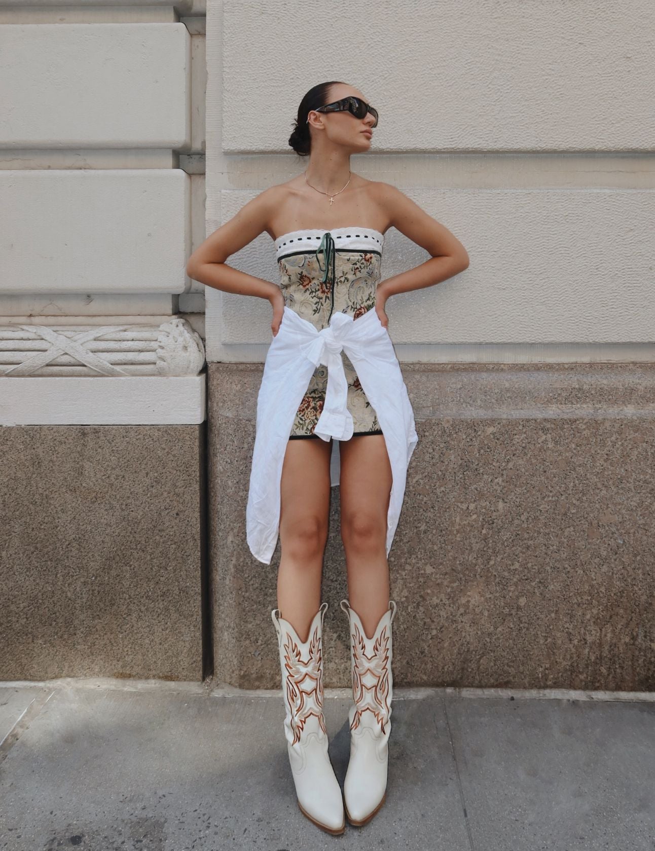 Stivali Off White Cowboy Boots Vintage Offwhite Suede Perforated Summer Texan Boots