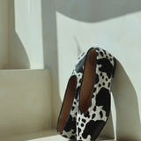 Stivali Essenza slip-on ballet flat black x white cowhide