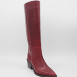 Stivali Eleganza knee-high boots in burgundy leather