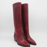 Stivali Eleganza knee-high boots in burgundy leather