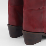 Stivali Eleganza knee-high boots in burgundy leather