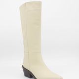 Stivali Eleganza knee-high boots in ivory leather