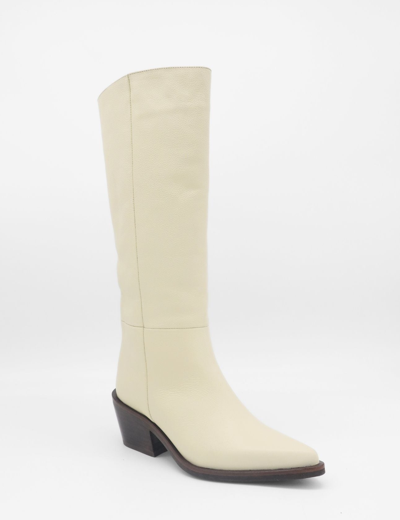 Stivali Eleganza knee-high boots in ivory leather