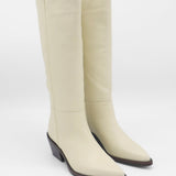 Stivali Eleganza knee-high boots in ivory leather