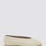 Stivali Essenza slip-on ballet flat in ivory leather