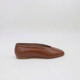 Stivali Essenza slip-on ballet flat in brown leather