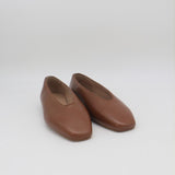 Stivali Essenza slip-on ballet flat in brown leather