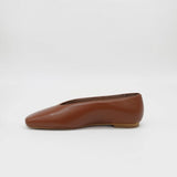 Stivali Essenza slip-on ballet flat in brown leather