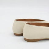 Stivali Essenza slip-on ballet flat in ivory leather