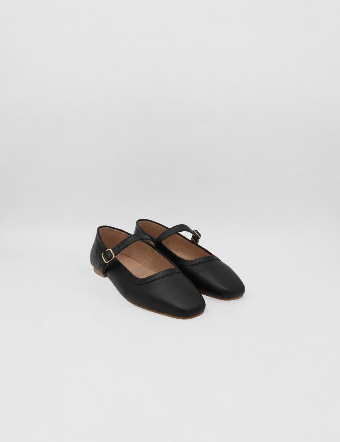 Stivali Eterna mary jane ballet flat in black leather