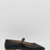 Stivali Eterna mary jane ballet flat in black leather