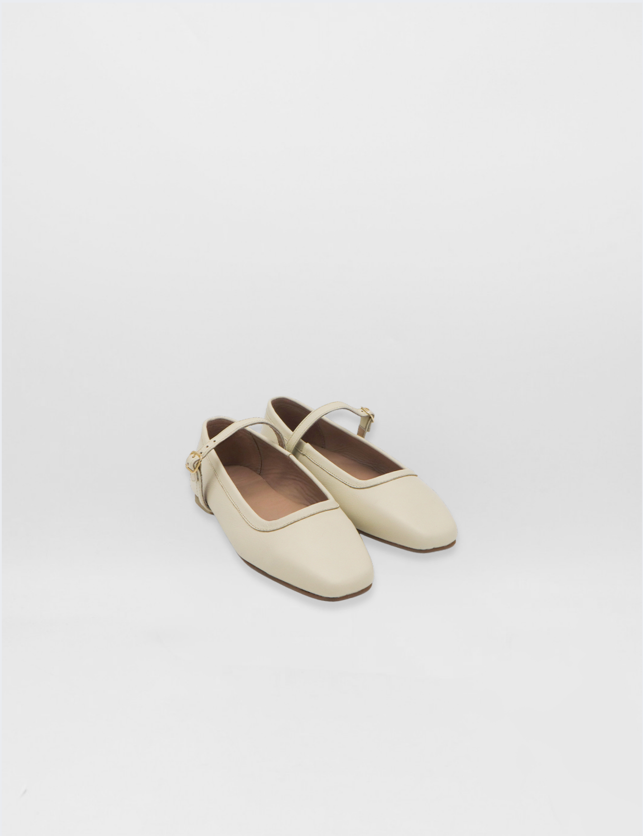 Stivali Eterna mary jane ballet flat in Ivory leather womens shoes 7 / Ivory Stivali Eterna mary jane ballet flat in Ivory leather womens shoes 7 / Ivory