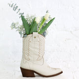 Unstoppable cowboy boots in ivory leather (off-white)