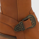 Juniper western cowboy boots in cognac leather womens shoes