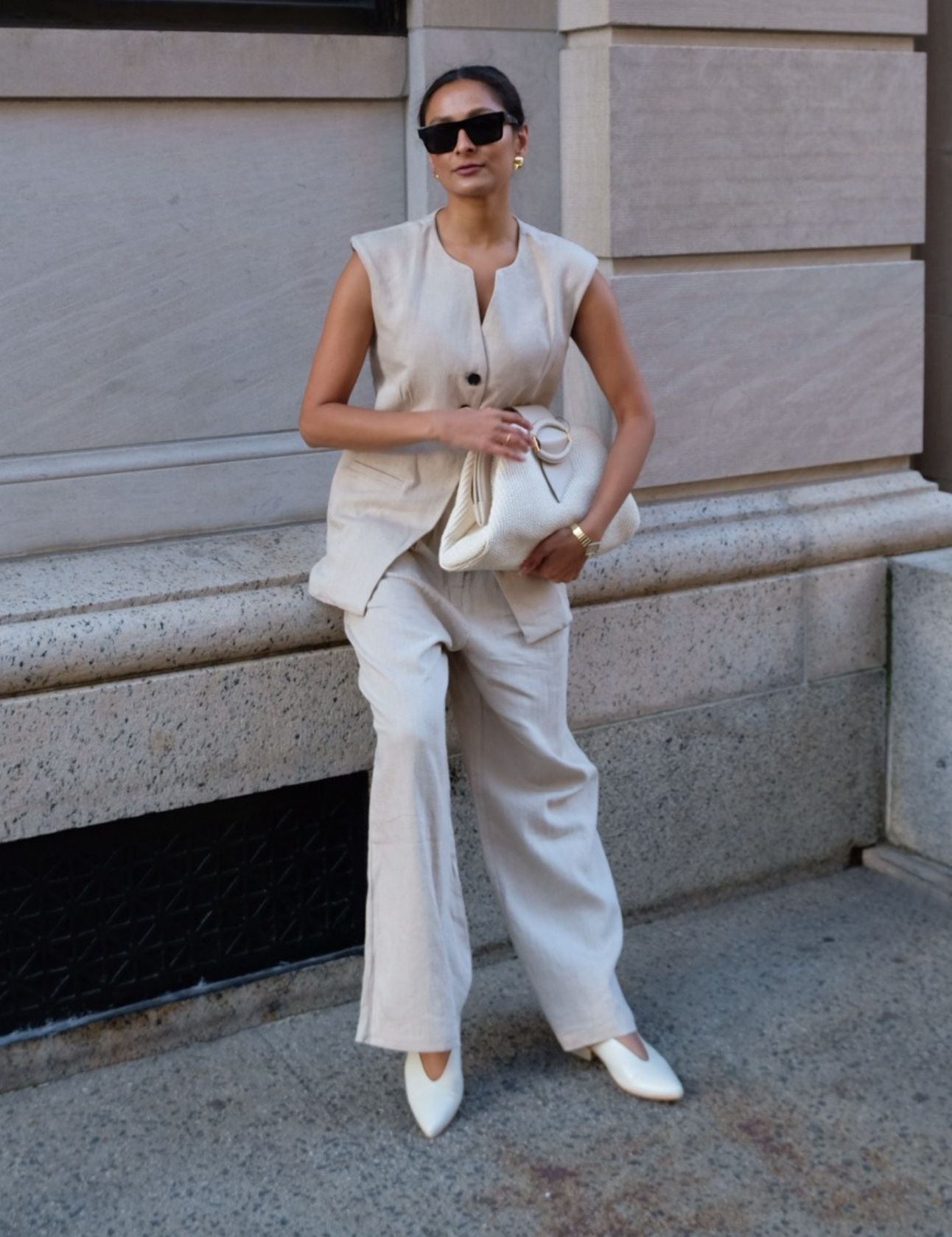 Louvre slip-on loafers in ivory leather womens shoes – STIVALI NEW